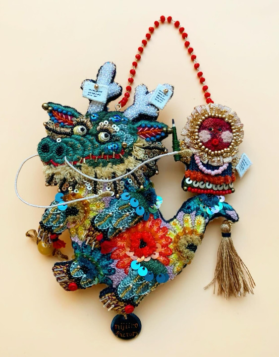 「年神様(辰年ver.) brooch & ornament」