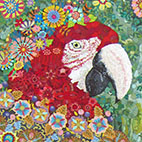 「odd world」F8 麻紙・水干絵具・岩絵具