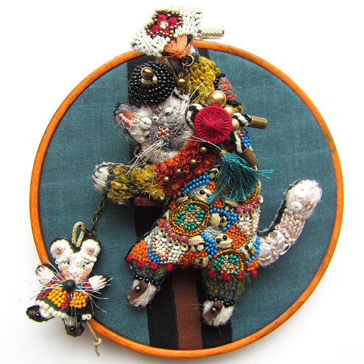 「猫のブローチ・バッグチャーム」