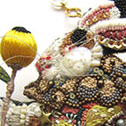 「中秋の名月のブローチ・バッグチャーム」