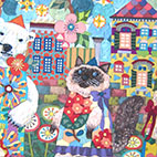 「Piece」SM 麻紙・水干絵具