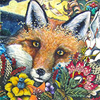 「Unforgettable red」22.5cm×15.3cm ミリペン・水彩絵具・色鉛筆・アクリルガッシュ